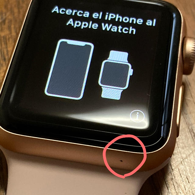 Apple Watch(アップルウォッチ)のApple watch series 3 38mmピンクGPSモデル＋液晶保護 メンズの時計(腕時計(デジタル))の商品写真