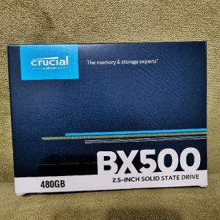【新品未開封】crucial 2.5インチ SSD 480GB(PCパーツ)