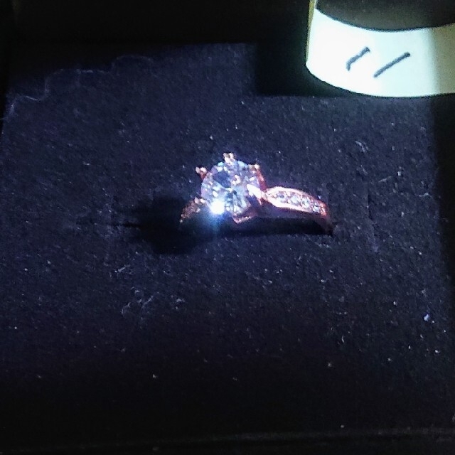 最終お値下げ☆新品☆ピンクゴールドダイヤモンドリング レディースのアクセサリー(リング(指輪))の商品写真