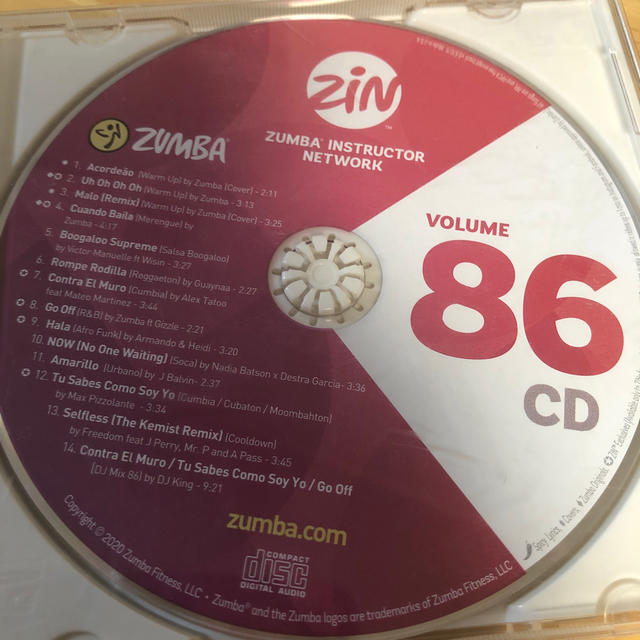 ズンバCD zin86 ウォーミングアップ付 | spss.com.sa