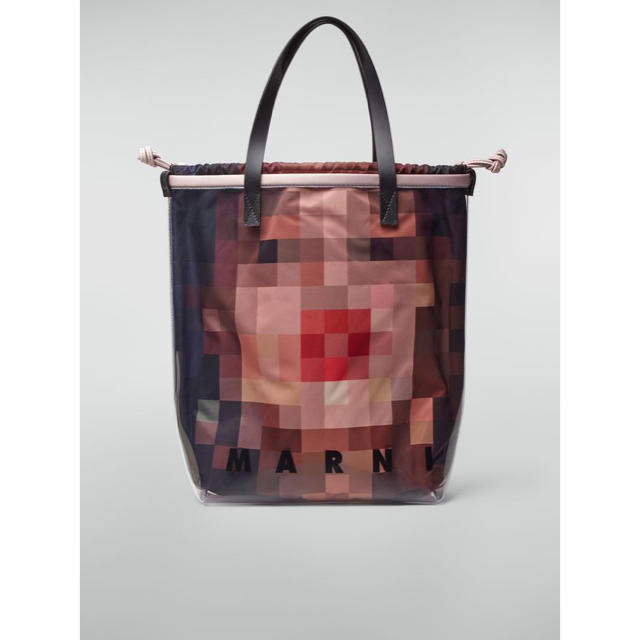 PVCMARNI PVC PIXEL GRACE PRINTE TOTE BAG