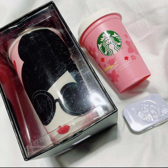 Starbucks Coffee(スターバックスコーヒー)のAlice+Olivia ×スタバ台湾韓国限定❁+Nomine新品バッグ付 インテリア/住まい/日用品のキッチン/食器(グラス/カップ)の商品写真