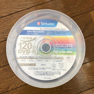 バーベイタム DVD-R 録画用 16倍速 VHR12JP100V4(その他)