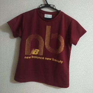 ニューバランス(New Balance)のまるこ様専用!サイズM　レディーススポーティーTシャツ　赤茶色(Tシャツ(半袖/袖なし))