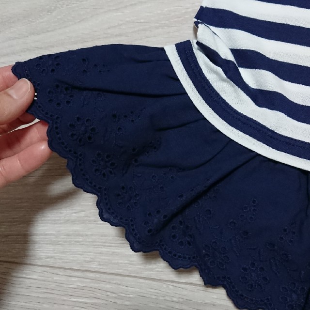 POLO RALPH LAUREN(ポロラルフローレン)のポロラルフローレン  ボーダーワンピース キッズ/ベビー/マタニティのキッズ服女の子用(90cm~)(ワンピース)の商品写真