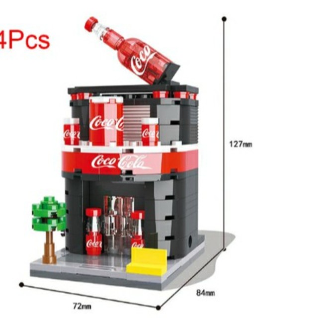 レゴ  互換品　コカコーラ SHOP キッズ/ベビー/マタニティのおもちゃ(積み木/ブロック)の商品写真