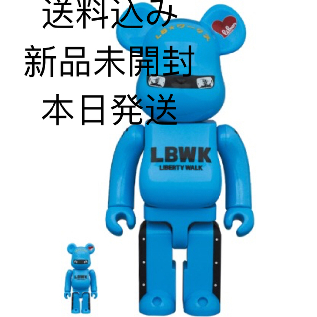 送料込み LBWK BE@RBRICK 100% 400%  ベアブリック