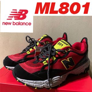 ニューバランス(New Balance)のNEW BALANCE ニューバランス ML801 GLE RED 赤　レッド(スニーカー)