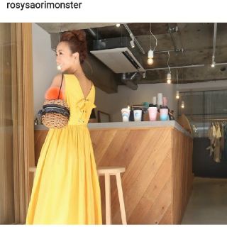 rosy monster バックリボン　ワンピース