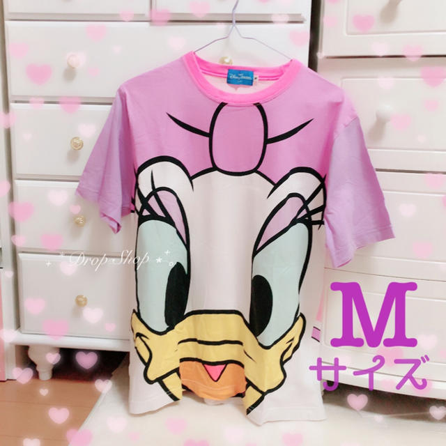 Disney(ディズニー)の𓊆Disneyデイジーダック♡半袖Tシャツ M𓊇  レディースのトップス(Tシャツ(半袖/袖なし))の商品写真