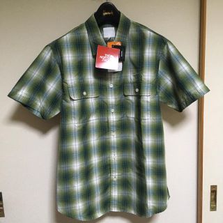 ザノースフェイス(THE NORTH FACE)のTHE NORTH FACE S/S BUCKWHEAT SHIRT グリーン(シャツ)