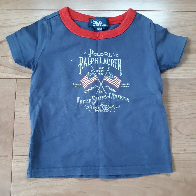 POLO RALPH LAUREN(ポロラルフローレン)のラルフローレン　星条旗　Tシャツ　80 キッズ/ベビー/マタニティのベビー服(~85cm)(Ｔシャツ)の商品写真