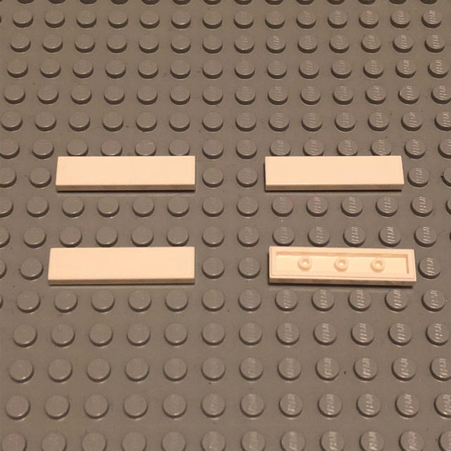 Lego(レゴ)のLEGO レゴ 正規品 白 1×4 レール  計4個【78番】 キッズ/ベビー/マタニティのおもちゃ(積み木/ブロック)の商品写真