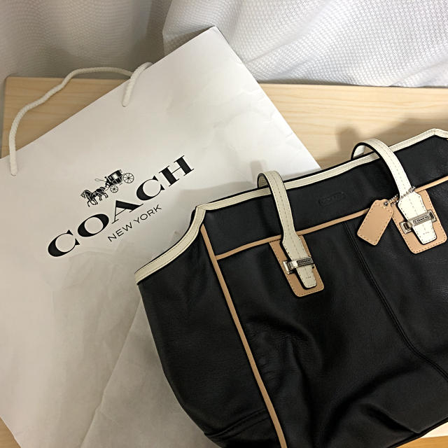 COACH コーチ　黒　トートバッグ