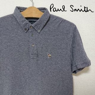 ポールスミス(Paul Smith)の【美品】Paul Smith ポロシャツ グレー L ゼブラ(ポロシャツ)