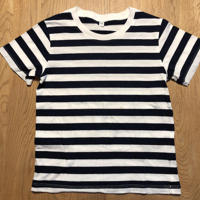MUJI (無印良品)(ムジルシリョウヒン)の無印良品 キッズ ボーダー Tシャツ 2枚セット キッズ/ベビー/マタニティのキッズ服女の子用(90cm~)(Tシャツ/カットソー)の商品写真