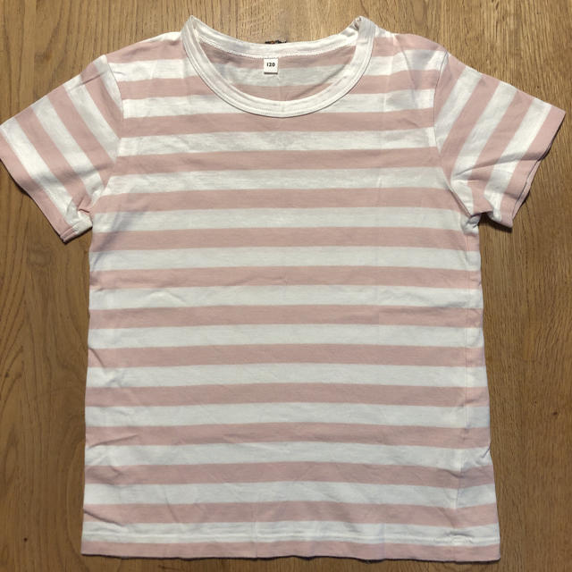 MUJI (無印良品)(ムジルシリョウヒン)の無印良品 キッズ ボーダー Tシャツ 2枚セット キッズ/ベビー/マタニティのキッズ服女の子用(90cm~)(Tシャツ/カットソー)の商品写真