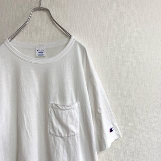 チャンピオン(Champion)のChampion ポケット Tシャツ ワンポイント ビッグサイズ ホワイト(Tシャツ/カットソー(半袖/袖なし))