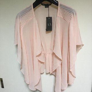 アルマーニエクスチェンジ(ARMANI EXCHANGE)のA/X ARMANI EXCHANGE オレンジ シフォン ボレロ (ボレロ)