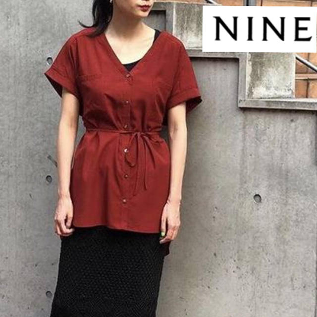NINE(ナイン)の【新品未使用】NINEオーバーサイズシャツ レディースのトップス(シャツ/ブラウス(半袖/袖なし))の商品写真