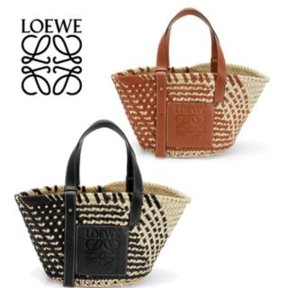 ロエベ(LOEWE)の値下げ『新品未使用』限定モデル　LOEWE レザーバスケット(かごバッグ/ストローバッグ)