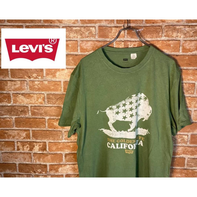 Levi's(リーバイス)の【USA古着】半袖Tシャツ　リーバイス　L  フロントプリント　Levi's メンズのトップス(Tシャツ/カットソー(半袖/袖なし))の商品写真