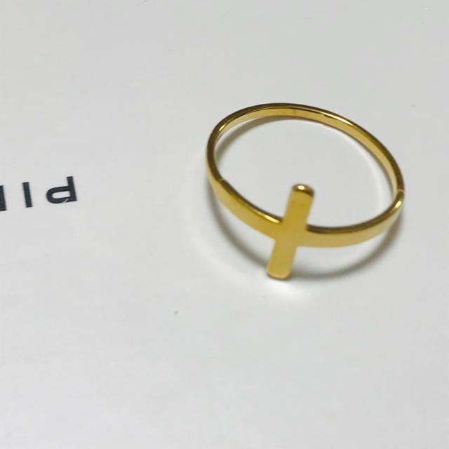 リング　クロス　サイドクロス　19号 レディースのアクセサリー(リング(指輪))の商品写真