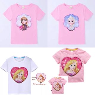 ディズニー(Disney)の絵柄が変わる！？  3種類マジックTシャツ♡120 2枚セット(Tシャツ/カットソー)