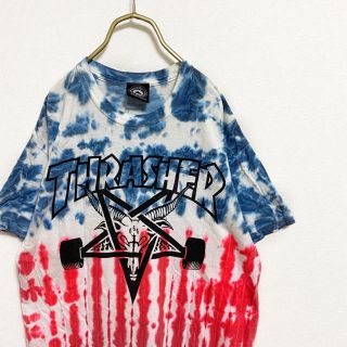 スラッシャー(THRASHER)の【廃盤】スラッシャー ロゴ デビル イラスト Tシャツ メンズ M 古着(Tシャツ/カットソー(半袖/袖なし))