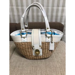 コーチ(COACH)のコーチ　かごバッグ　COACH(かごバッグ/ストローバッグ)