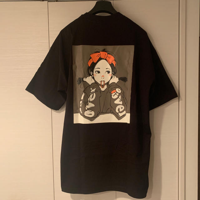 9090 × over print POP-UP 古塔つみTee 黒