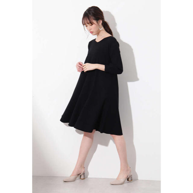 JILL by JILLSTUART(ジルバイジルスチュアート)の【美品】JILL by JILLSTUART ダブルリボンフレアワンピース レディースのワンピース(ひざ丈ワンピース)の商品写真