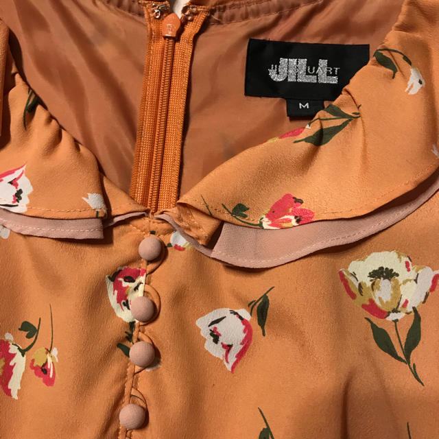 JILLSTUART(ジルスチュアート)のジルスチュアートJILL STUART ワンピース オレンジ M 7部袖 レディースのワンピース(ミニワンピース)の商品写真