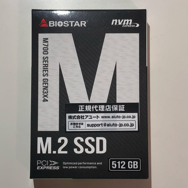 【未使用】BIOSTAR M.2 SSD 512GB