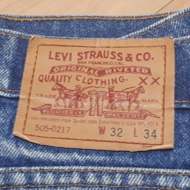 Levi's(リーバイス)のLevi's505-0217 80s～90s USA製 状態良好 ボタン裏525 メンズのパンツ(デニム/ジーンズ)の商品写真