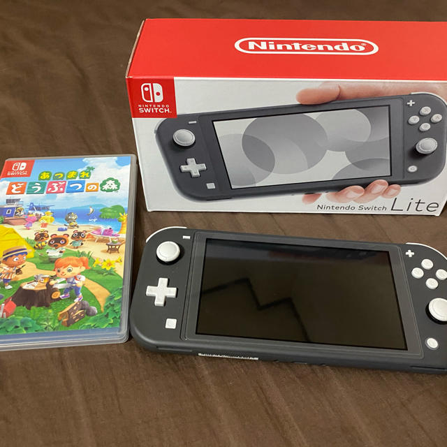 Nintendo Switch Liteグレー　あつ森ゲームソフトゲーム機本体