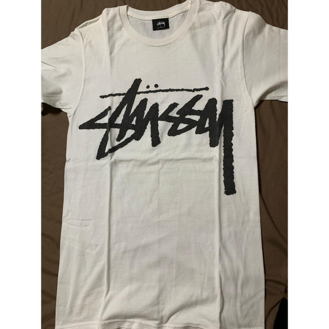 STUSSY(ステューシー)のSTUSSYステューシーロゴT ホワイト S メンズのトップス(Tシャツ/カットソー(半袖/袖なし))の商品写真