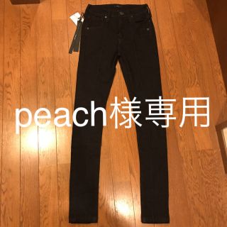 エモダ(EMODA)のpeach様専用　EMODA 新品未使用タグ付き　ブラックデニム　Sサイズ(デニム/ジーンズ)