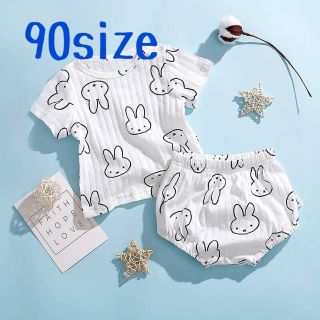 大人気★ ミッフィー 夏用 半袖 ベビーパジャマ miffy 90 送料無料(パジャマ)