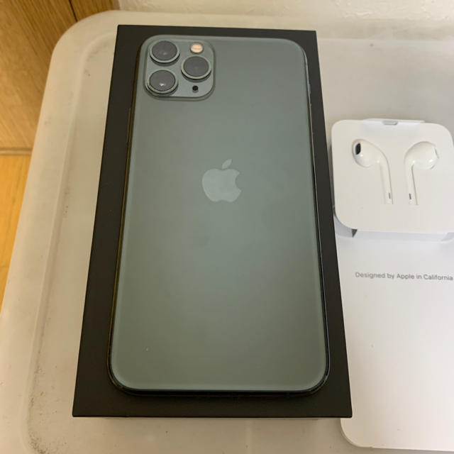 iPhone 11 pro 64GB ミッドナイトグリーン SIMフリー おまけ
