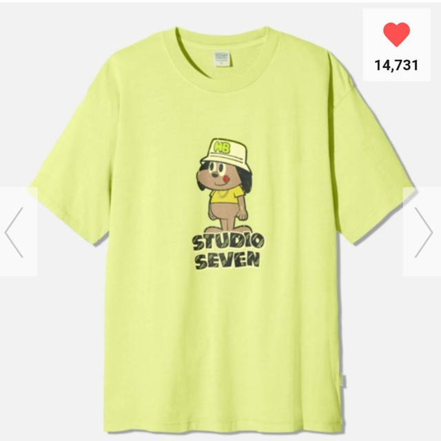 GU(ジーユー)の【新品未使用】 GU × STUDIO SEVEN ビッグT グリーン XXL メンズのトップス(Tシャツ/カットソー(半袖/袖なし))の商品写真