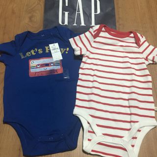 ベビーギャップ(babyGAP)のギャップ70☺︎くまさんロンパース  プチバトー、ラルフ、ザラ、ユニクロ好きに(ロンパース)