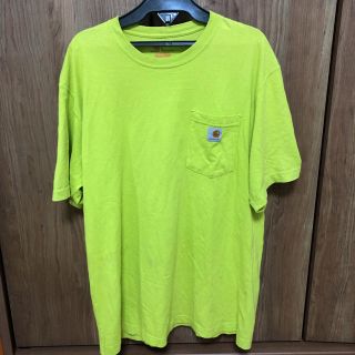 カーハート(carhartt)のcarhartt カーハート Tシャツ ライトグリーン 蛍光色(Tシャツ/カットソー(半袖/袖なし))