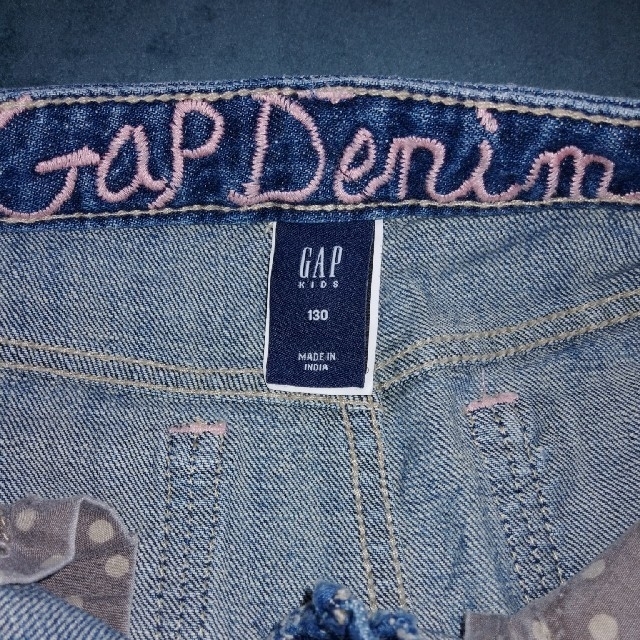 GAP Kids(ギャップキッズ)のGAP デニムミニスカート キッズ/ベビー/マタニティのキッズ服女の子用(90cm~)(スカート)の商品写真