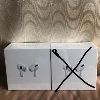 アップル(Apple)のAirPods pro 新品未開封(ヘッドフォン/イヤフォン)