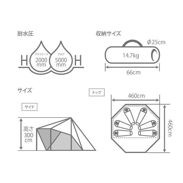 DOPPELGANGER(ドッペルギャンガー)の【DOD ヤドカリテント】 スポーツ/アウトドアのアウトドア(テント/タープ)の商品写真