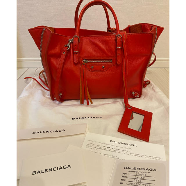 balenciaga ミニA4 ペーパージップアラウンド ショルダー