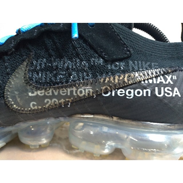 OFF-WHITE NIKE AIR VAPORMAX BLACK 29.0cm