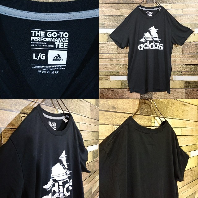 adidas(アディダス)の【激レア】アディダス adidas ビックロゴ Tシャツ L メンズのトップス(Tシャツ/カットソー(半袖/袖なし))の商品写真