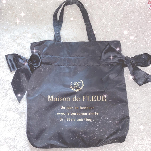 Maison de FLEUR(メゾンドフルール)のメゾンドフルール ダブルリボントートバッグ【♥タイムセール♥】 レディースのバッグ(トートバッグ)の商品写真